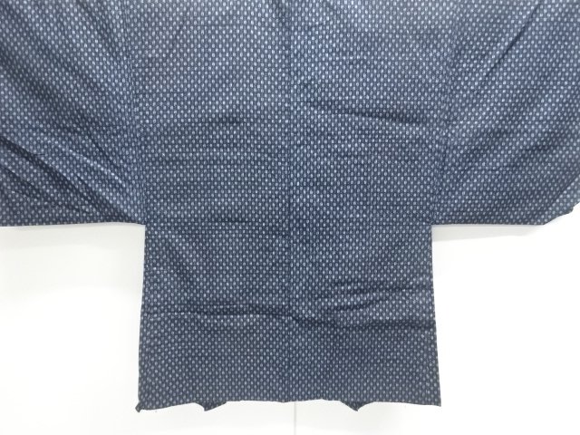 JAPANESE KIMONO / ANTIQUE MENS HAORI / COTTON / KURUME KASURI